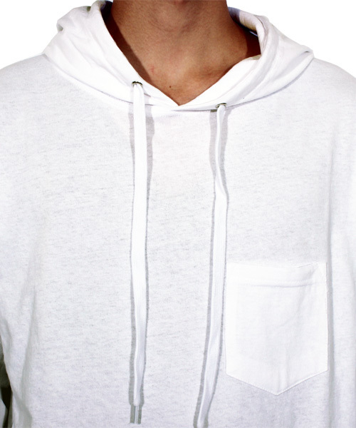 ８(eight)（エイト）の「チェック プルオーバー パーカー スウェット ロング丈（パーカー・メンズ・ホワイト/ブラック・MEDIUM/LARGE）」の17枚目の写真