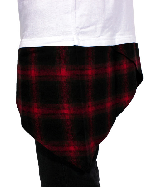 ８(eight)（エイト）の「チェック プルオーバー パーカー スウェット ロング丈（パーカー・メンズ・ホワイト/ブラック・MEDIUM/LARGE）」の16枚目の写真