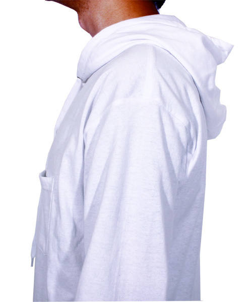 ８(eight)（エイト）の「チェック プルオーバー パーカー スウェット ロング丈（パーカー・メンズ・ホワイト/ブラック・MEDIUM/LARGE）」の18枚目の写真