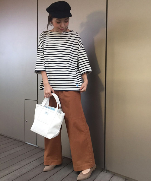 CIAOPANIC TYPY（チャオパニックティピー）の「PPPコラボLIMA2/チノワイドパンツ（チノパンツ・レディース・ベージュ/キャメル/ブラック/インディゴブルー・LARGE/MEDIUM/SMALL/X-SMALL）」の15枚目の写真