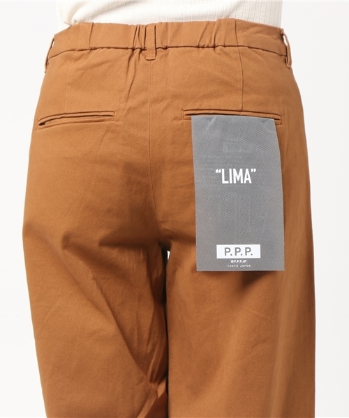 CIAOPANIC TYPY（チャオパニックティピー）の「PPPコラボLIMA2/チノワイドパンツ（チノパンツ・レディース・ベージュ/キャメル/ブラック/インディゴブルー・LARGE/MEDIUM/SMALL/X-SMALL）」の6枚目の写真