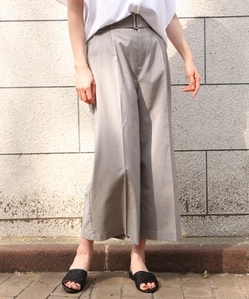 GLOBAL WORK（グローバルワーク）の「【快適機能付】ＴＲワイドパンツ/786335（その他パンツ・レディース・ブラック/ライトグレー/ネイビー/キャメル・LARGE/MEDIUM/SMALL/X-LARGE）」の3枚目の写真