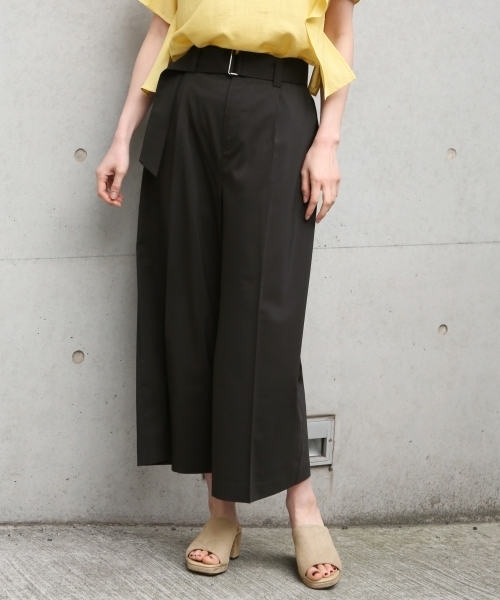 GLOBAL WORK（グローバルワーク）の「【快適機能付】ＴＲワイドパンツ/786335（その他パンツ・レディース・ブラック/ライトグレー/ネイビー/キャメル・LARGE/MEDIUM/SMALL/X-LARGE）」の2枚目の写真