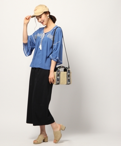 GLOBAL WORK（グローバルワーク）の「【快適機能付】ＴＲワイドパンツ/786335（その他パンツ・レディース・ブラック/ライトグレー/ネイビー/キャメル・LARGE/MEDIUM/SMALL/X-LARGE）」の11枚目の写真