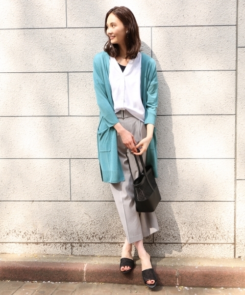 GLOBAL WORK（グローバルワーク）の「【快適機能付】ＴＲワイドパンツ/786335（その他パンツ・レディース・ブラック/ライトグレー/ネイビー/キャメル・LARGE/MEDIUM/SMALL/X-LARGE）」の17枚目の写真