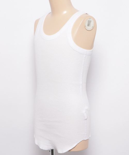 KAZUYUKI KUMAGAIフレスカ天竺 カットオフタンクトップ フレスカ天竺