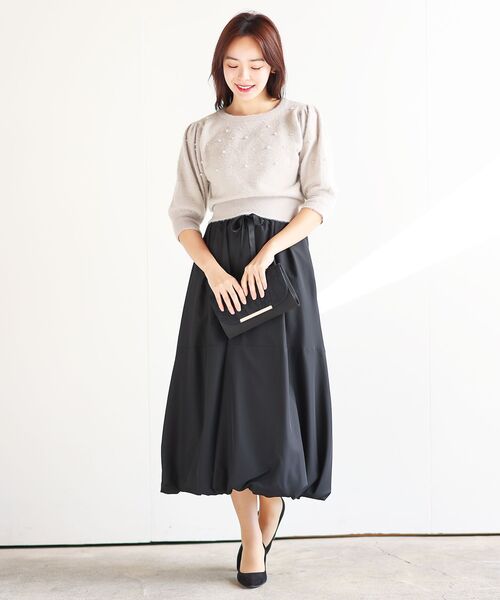 rps（アールピーエス）の「レース×サテン2WAYクラッチBAG（クラッチバッグ・レディース・ブラック/ベージュ/チャコールグレー・フリー）」の13枚目の写真