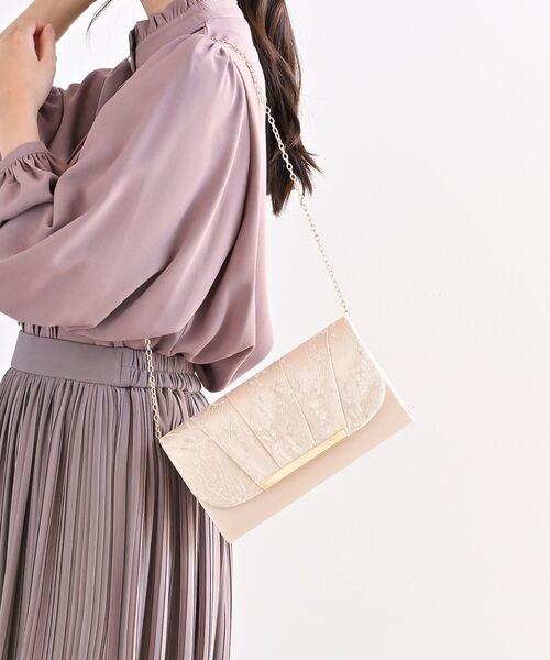 rps（アールピーエス）の「レース×サテン2WAYクラッチBAG（クラッチバッグ・レディース・ブラック/ベージュ/チャコールグレー・フリー）」の19枚目の写真