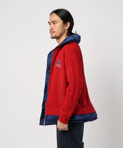 MARK & LONA(マークアンドロナ)の「YCBT Knit Down Outer(ニット/セーター・メンズ・レッド/チャコールグレー/ネイビー・46/50/48)」の4枚目の写真