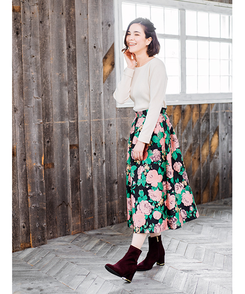 JELLY BEANS（ジェリービーンズ）の「プレーンストレッチブーツ(115-7680)JELLY BEANS(ジェリービーンズ)（ブーツ・レディース・ブラック/マルチ/ワイン/ブラック系その他・LL/S/M/L）」の16枚目の写真