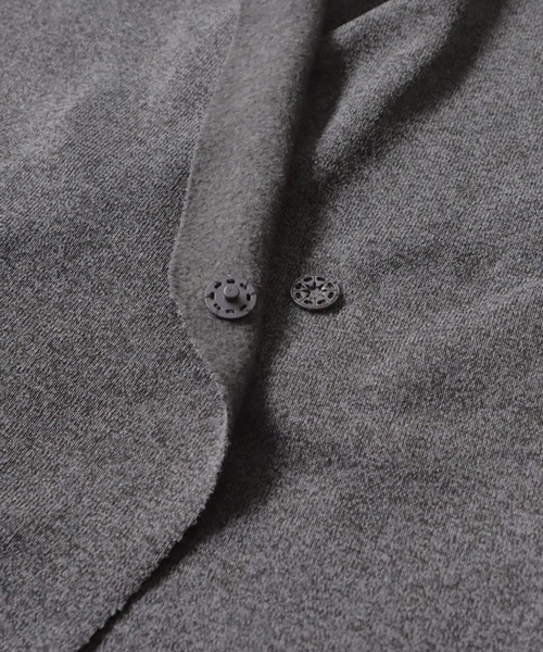 antiqua（アンティカ）の「ショールカラーボアコート（テーラードジャケット・レディース・ブラック/グレー・FREE）」の5枚目の写真