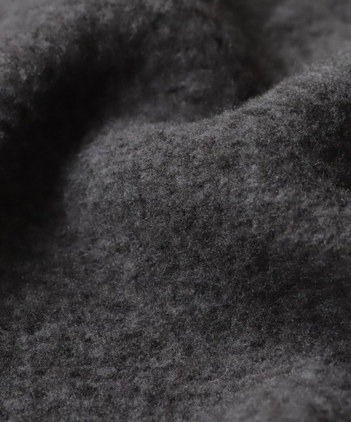 antiqua（アンティカ）の「ショールカラーボアコート（テーラードジャケット・レディース・ブラック/グレー・FREE）」の4枚目の写真