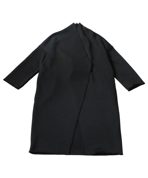 antiqua（アンティカ）の「ショールカラーボアコート（テーラードジャケット・レディース・ブラック/グレー・FREE）」の8枚目の写真