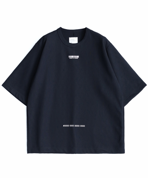 SHAREEF(シャリーフ)の「GEOMETRIC PATTERN BIG-T(Tシャツ/カットソー・メンズ・ホワイト/ブラック/ダークグリーン・1/2/3)」の4枚目の写真