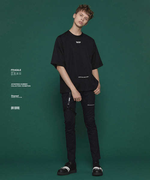 SHAREEF(シャリーフ)の「GEOMETRIC PATTERN BIG-T(Tシャツ/カットソー・メンズ・ホワイト/ブラック/ダークグリーン・1/2/3)」の14枚目の写真