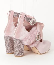 Swankiss（スワンキス）の「EV velours fur shoes（パンプス