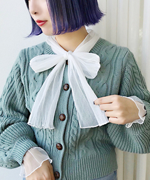 apres jour | チュールボウタイブラウス【ZOZOTOWN限定アイテム】(シャツ/ブラウス)