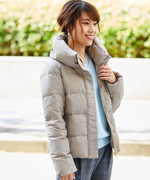 Perle Peche（ペルルペッシュ）の「ボリュームネックショートダウン