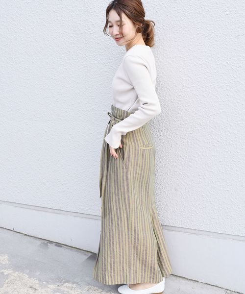 SHIPS(シップス)の「バックスリットテレコプルオーバー◇(Tシャツ/カットソー・レディース・ホワイト/ダークグレー/ベージュ/ブルー・ONE SIZE)」の14枚目の写真