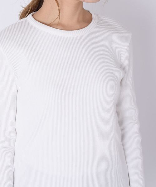 SHIPS(シップス)の「バックスリットテレコプルオーバー◇(Tシャツ/カットソー・レディース・ホワイト/ダークグレー/ベージュ/ブルー・ONE SIZE)」の19枚目の写真