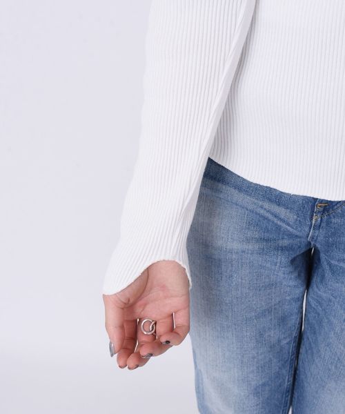 SHIPS(シップス)の「バックスリットテレコプルオーバー◇(Tシャツ/カットソー・レディース・ホワイト/ダークグレー/ベージュ/ブルー・ONE SIZE)」の21枚目の写真