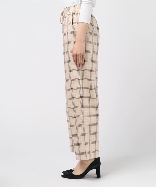 PUNYUS（プニュズ）の「チェックイージーパンツ（その他パンツ・レディース・ネイビー/カーキ/ライトベージュ・1/2/4/3）」の4枚目の写真