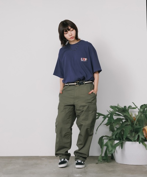 orslw オリーブグリーン カーゴパンツ S orSlow/オアスロウ VINTAGE FIT 6 POCKET CARGO PANTS GREEN
