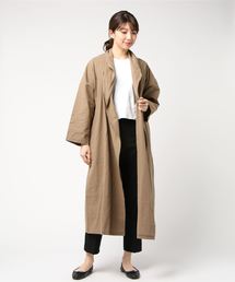 M y u | リネンライク オーバーガウン(その他アウター)