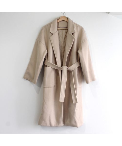 c.u.l(シーユーエル)の「【c.u.l】【2019AW 新作】オーバーサイズコート ロングコート(ステンカラーコート・レディース・アイボリー/ダークオレンジ・FREE)」の10枚目の写真