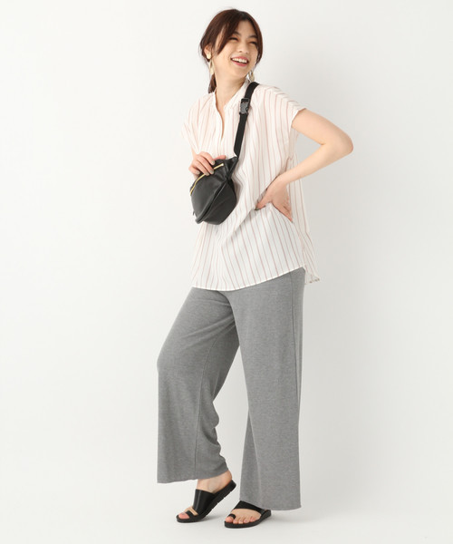 GLOBAL WORK(グローバルワーク)の「リネンライクスキッパーシャツ/834800(シャツ/ブラウス・レディース・ブルー/ホワイト/ベージュ/ダークブルー・LARGE/MEDIUM)」の10枚目の写真