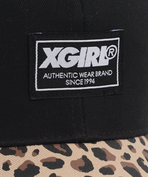 X-girl(エックスガール)の「BI-COLOR CAP(キャップ・レディース・ライトブルー/カモフラージュ/ブラック/レッド/ネイビー・ONE SIZE)」の9枚目の写真