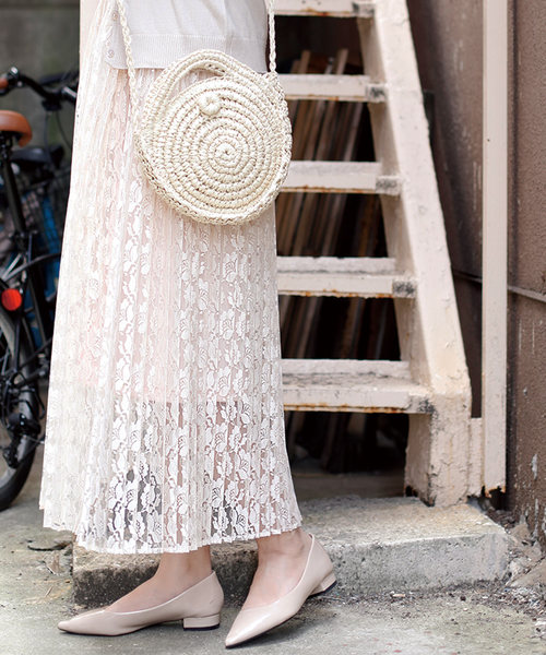 BELL(ベル)の「チュールロングスカート(スカート・レディース・ホワイト/グレー/ベージュ・FREE)」の4枚目の写真