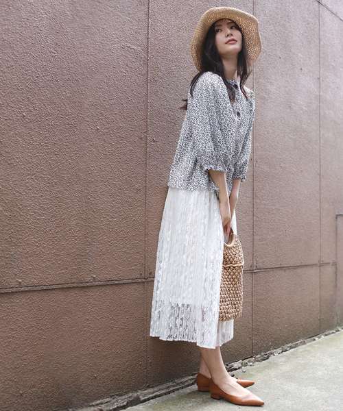 BELL(ベル)の「チュールロングスカート(スカート・レディース・ホワイト/グレー/ベージュ・FREE)」の13枚目の写真