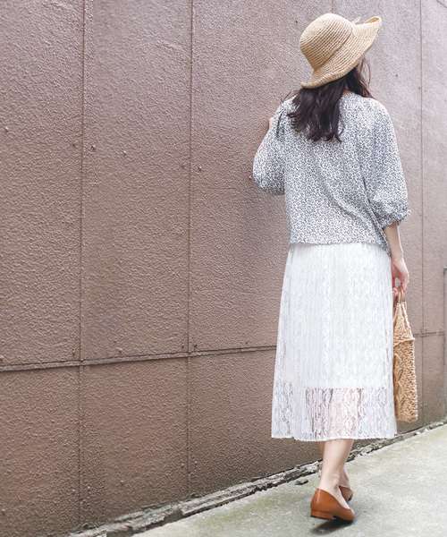 BELL(ベル)の「チュールロングスカート(スカート・レディース・ホワイト/グレー/ベージュ・FREE)」の17枚目の写真