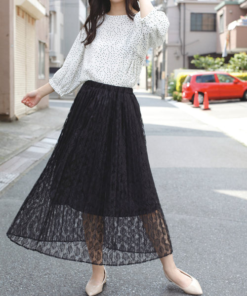 BELL(ベル)の「チュールロングスカート(スカート・レディース・ホワイト/グレー/ベージュ・FREE)」の12枚目の写真