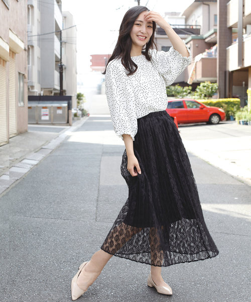 BELL(ベル)の「チュールロングスカート(スカート・レディース・ホワイト/グレー/ベージュ・FREE)」の10枚目の写真