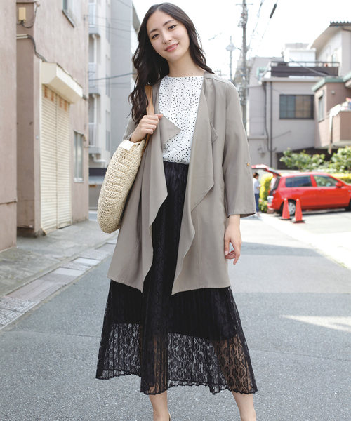 BELL(ベル)の「チュールロングスカート(スカート・レディース・ホワイト/グレー/ベージュ・FREE)」の8枚目の写真