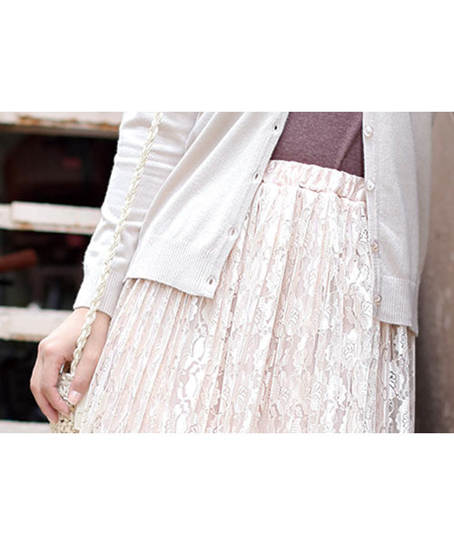 BELL(ベル)の「チュールロングスカート(スカート・レディース・ホワイト/グレー/ベージュ・FREE)」の18枚目の写真