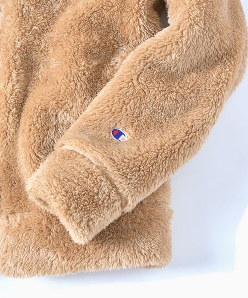 Champion(チャンピオン)の「Champion×SHIPS: 別注 シェルパフリース ラグランフーディージャケット(パーカ)(ブルゾン・メンズ・チャコールグレー/キャメル/ブラック/ネイビー・MEDIUM/X-LARGE/SMALL/LARGE)」の22枚目の写真