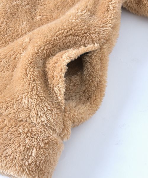 Champion(チャンピオン)の「Champion×SHIPS: 別注 シェルパフリース ラグランフーディージャケット(パーカ)(ブルゾン・メンズ・チャコールグレー/キャメル/ブラック/ネイビー・MEDIUM/X-LARGE/SMALL/LARGE)」の10枚目の写真