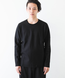 ハードメルトンスムース クルーネックドルマンL/S
