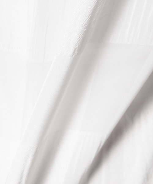 CIAOPANIC（チャオパニック）の「【Ciaopanic】　シフォンチェックP/O（シャツ/ブラウス・レディース・ホワイト/ブラック・FREE）」の8枚目の写真