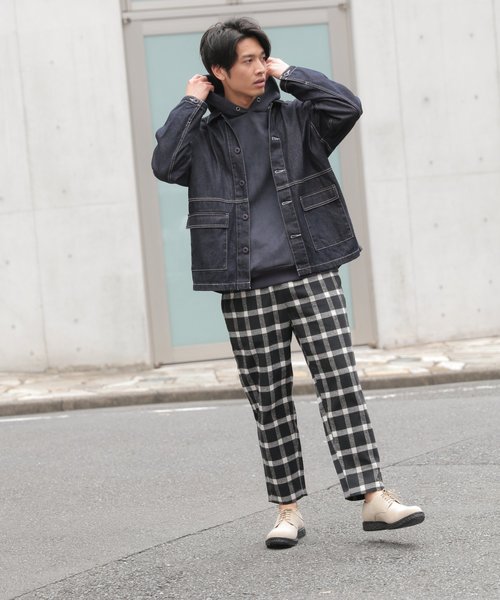 LAKOLE（ラコレ）の「ネルチェックコックパンツ / LAKOLE（その他パンツ・メンズ・ブラック/ブラウン/グリーン・MEDIUM/LARGE）」の4枚目の写真