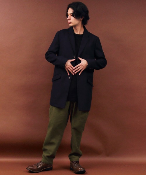 ８(eight)（エイト）の「テーパード ワイド　カーゴパンツ（カーゴパンツ・メンズ・ブラック/ブラウン/カーキ・MEDIUM/LARGE/X-LARGE）」の4枚目の写真