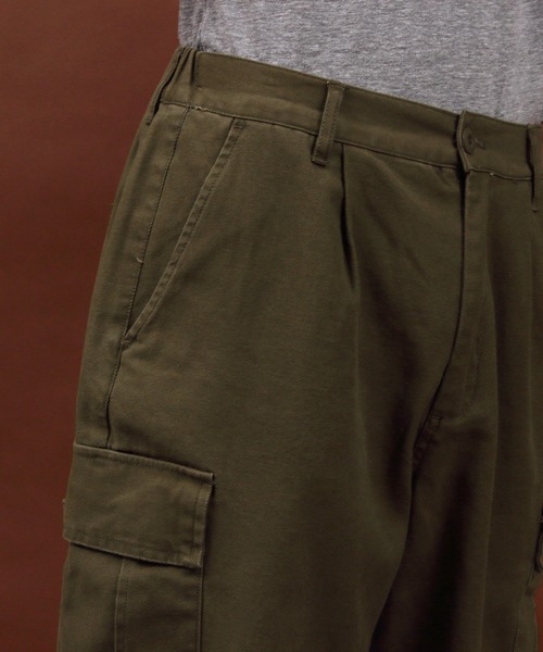８(eight)（エイト）の「テーパード ワイド　カーゴパンツ（カーゴパンツ・メンズ・ブラック/ブラウン/カーキ・MEDIUM/LARGE/X-LARGE）」の17枚目の写真