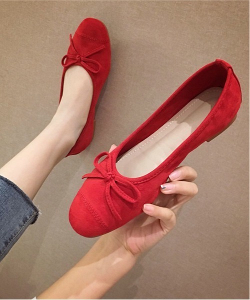 おしゃれスタ（オシャレスタ）の「【OSHARESTA★TOKYO】Lovely バレエシューズ（バレエシューズ・レディース・ブラック/ベージュ/ブラウン/オフホワイト/ベージュ系その他/シルバー/ゴールド/ブラック系その他2/レッド/イエロー/ブルー/ベージュ系その他2・23.0cm/24.0cm/23.5㎝/24.5㎝/25.0cm/22.5㎝/23.5cm/24.5cm/22.5cm）」の10枚目の写真