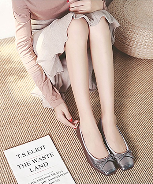 おしゃれスタ（オシャレスタ）の「【OSHARESTA★TOKYO】Lovely バレエシューズ（バレエシューズ・レディース・ブラック/ベージュ/ブラウン/オフホワイト/ベージュ系その他/シルバー/ゴールド/ブラック系その他2/レッド/イエロー/ブルー/ベージュ系その他2・23.0cm/24.0cm/23.5㎝/24.5㎝/25.0cm/22.5㎝/23.5cm/24.5cm/22.5cm）」の11枚目の写真