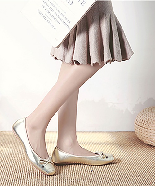 おしゃれスタ（オシャレスタ）の「【OSHARESTA★TOKYO】Lovely バレエシューズ（バレエシューズ・レディース・ブラック/ベージュ/ブラウン/オフホワイト/ベージュ系その他/シルバー/ゴールド/ブラック系その他2/レッド/イエロー/ブルー/ベージュ系その他2・23.0cm/24.0cm/23.5㎝/24.5㎝/25.0cm/22.5㎝/23.5cm/24.5cm/22.5cm）」の12枚目の写真