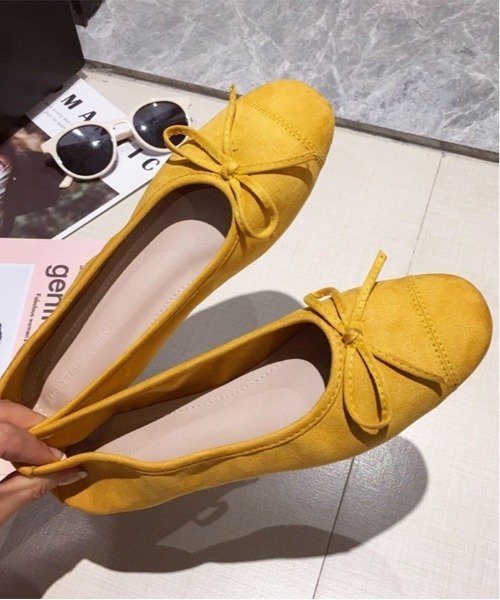 おしゃれスタ（オシャレスタ）の「【OSHARESTA★TOKYO】Lovely バレエシューズ（バレエシューズ・レディース・ブラック/ベージュ/ブラウン/オフホワイト/ベージュ系その他/シルバー/ゴールド/ブラック系その他2/レッド/イエロー/ブルー/ベージュ系その他2・23.0cm/24.0cm/23.5㎝/24.5㎝/25.0cm/22.5㎝/23.5cm/24.5cm/22.5cm）」の9枚目の写真