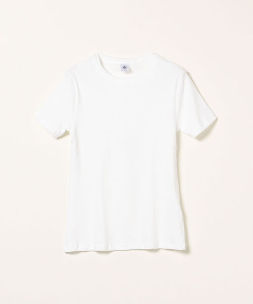PETIT BATEAU（プチバトー）の「【SHIPS any別注】PETIT BATEAU:サコッシュ付き ショートスリーブTシャツ（Tシャツ/カットソー・レディース・ブラック/ホワイト・ONE SIZE）」の2枚目の写真